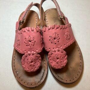 Jack Rogers Pink Floral Kids Sandals